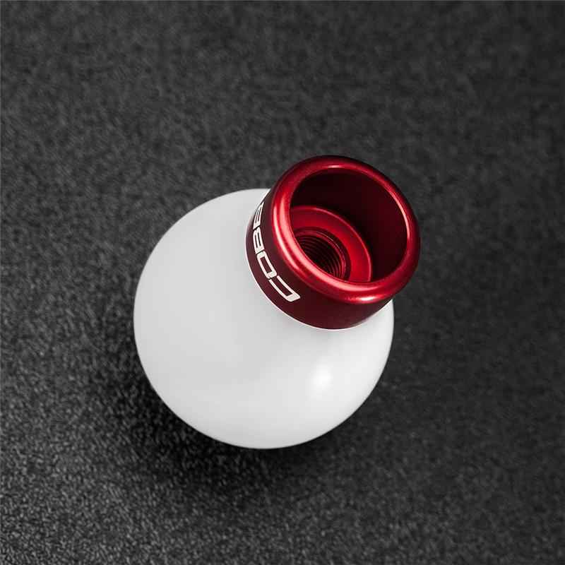Cobb Subaru 6-Speed COBB Shift Knob - White w/Race Red Collar (Non-Weighted) COBB Shift Knobs AXOPROS