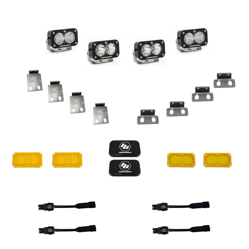 Baja Designs S2 Pro Fog Pocket Kit - 2021+ Ford Raptor Baja Designs Fog Lights AXOPROS
