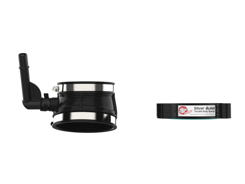 aFe 2020 Vette C8 Silver Bullet Aluminum Throttle Body Spacer / Works With Factory Intake Only - Blk aFe Throttle Body Spacers AXOPROS
