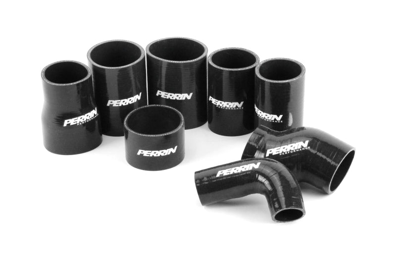 Perrin Performance PERRIN 02-07 Subaru WRX/STI Front Mount Intercooler Boost Tube Kit - Black Intercooler Pipe Kits aftermarket performance part