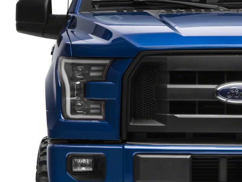 Raxiom Raxiom 15-17 Ford F-150 G3 Projector Headlights w/ LED Accent- Black Housing (Clear Lens) Headlights aftermarket performance part