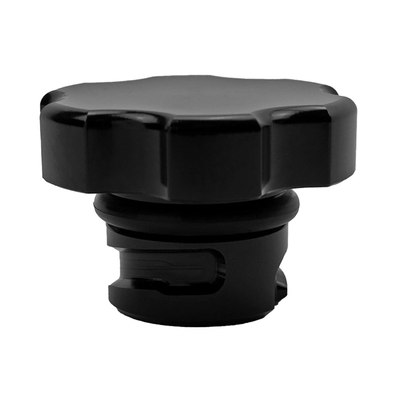 Wehrli 2001+ GM Duramax LB7/LLY/LBZ/LMM/LML/L5P Billet Oil Fill Cap - Black Anodized Wehrli Oil Fill Tubes AXOPROS