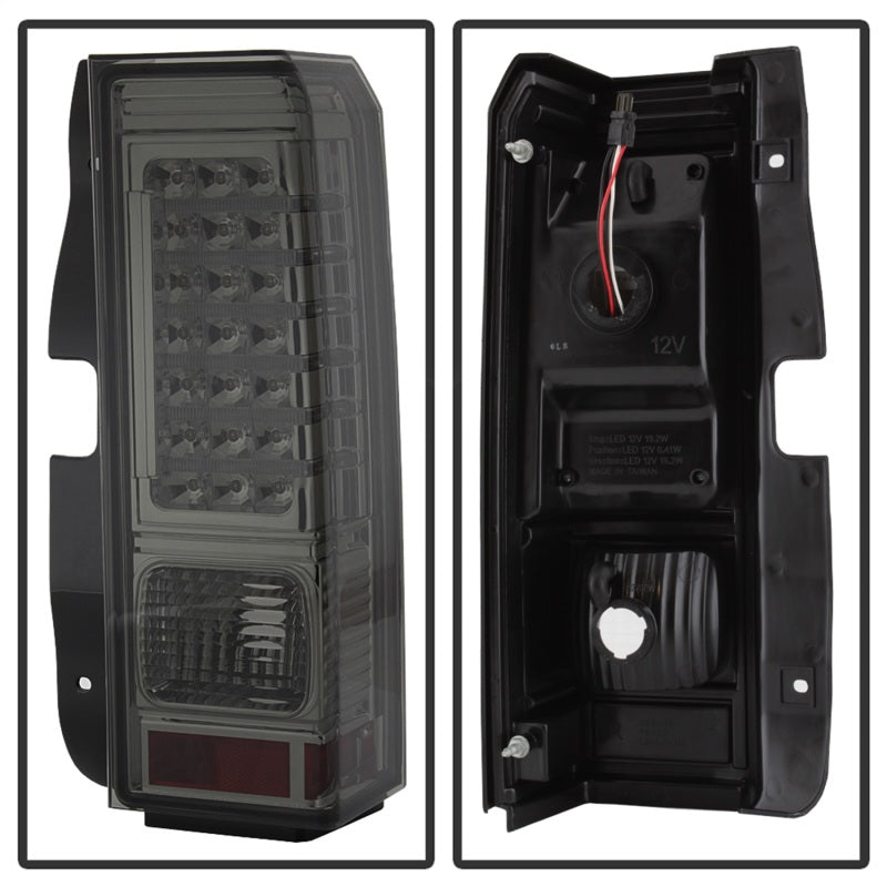 Xtune Hummer H3 06-09 ( Non H3T ) LED Tail Lights Smoke ALT-ON-HH306-LED-SM SPYDER Tail Lights  AXOPROS