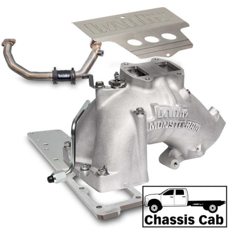 Banks Power Banks Power 19-24 Ram 3500/4500/5500 6.7L Diesel Monster-Ram Intake System w/Fuel Line - Natural Short Ram Air Intakes aftermarket performance part