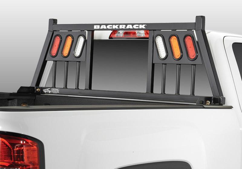 BackRack 99-23 Ford F250/350/450 (Aluminum Body) Three Light Rack Frame Only Requires Hardware BackRack Headache Racks AXOPROS