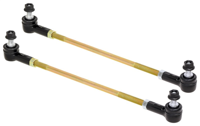 RockJock RockJock Adjustable Sway Bar End Link Kit 14in Long Rods w/ Sealed Rod Ends and Jam Nuts pair Sway Bar Endlinks aftermarket performance part