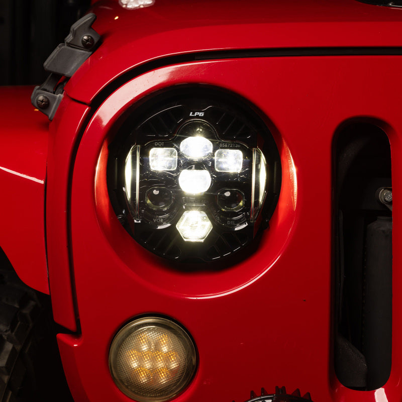 Baja Designs 07-18 Jeep Wrangler JK DOT LP6 LED Headlight Kit (For LED Headlights) - Clear/White Baja Designs Headlights AXOPROS