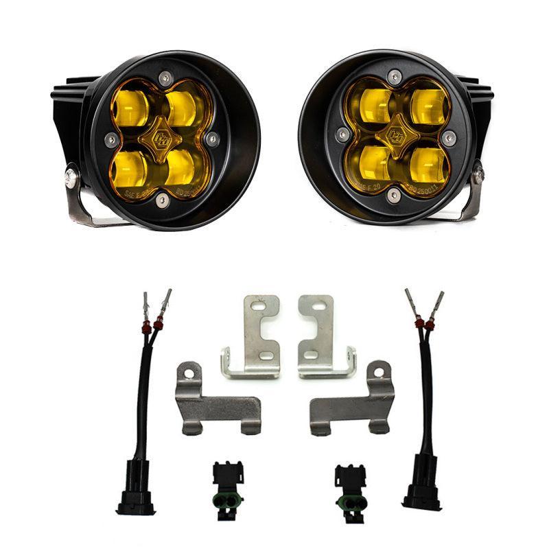 Baja Designs 12-21 Toyota Tacoma/Tundra/4Runner Squadron-R Fog Pocket Light Kit - SAE Amber Baja Designs Fog Lights AXOPROS