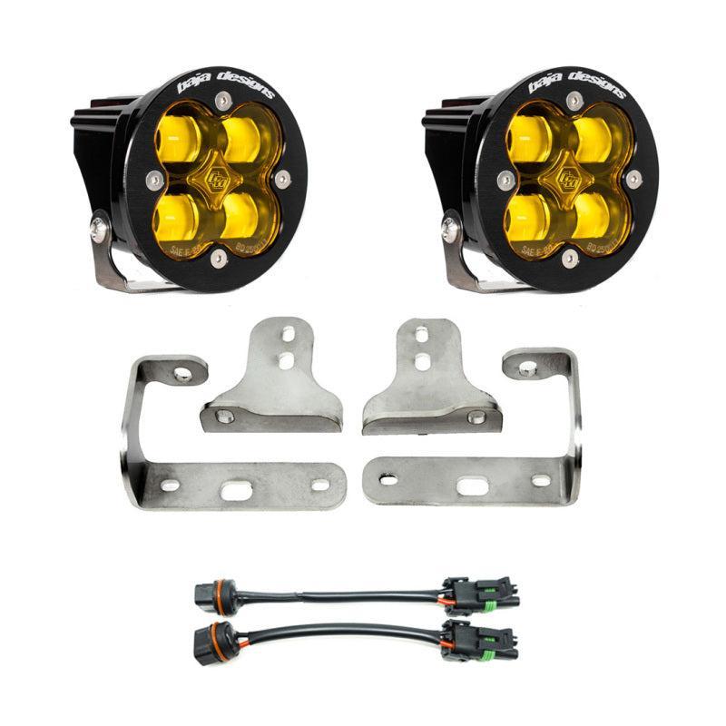 Baja Designs 2018+ Wrangler JL Rubicon Sport Fog Light Pocket Kit - Amber Baja Designs Fog Lights AXOPROS
