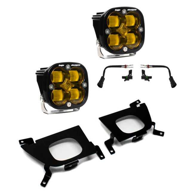 Baja Designs 2019+ Chevy Silverado 1500/2500/2500 HD SAE Amber Fog Pocket Kit Baja Designs Fog Lights  AXOPROS