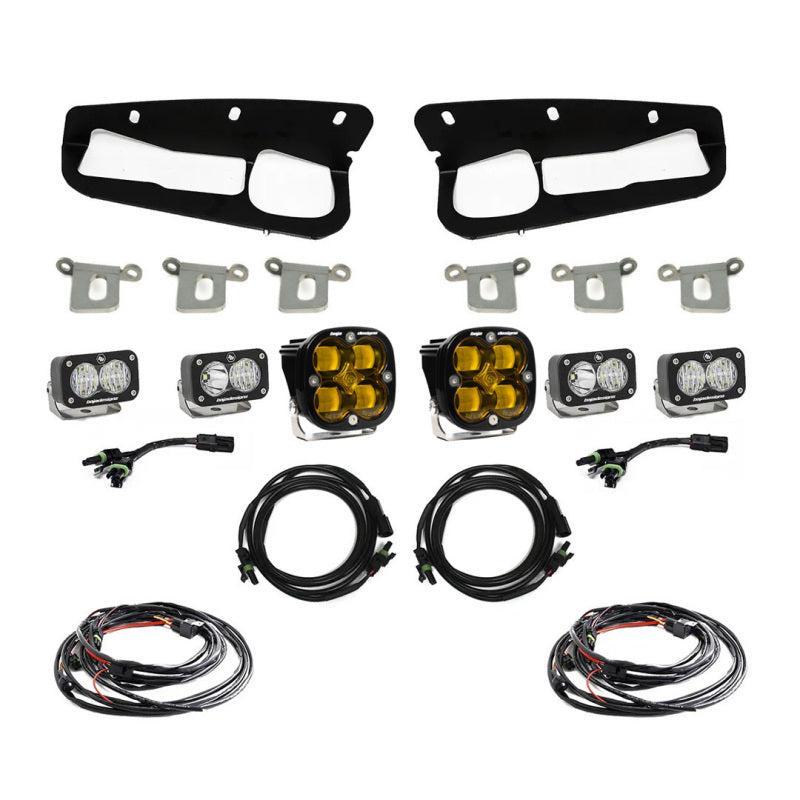 Baja Designs 2021+ Ford Bronco Amber SAE Fog Pocket Kit Baja Designs Fog Lights AXOPROS