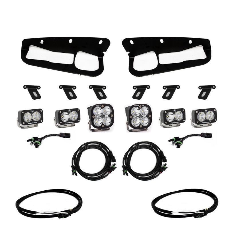 Baja Designs 2021+ Ford Bronco Fog Pocket Kit 21-Up Pro w/Upfitter Baja Designs Fog Lights AXOPROS