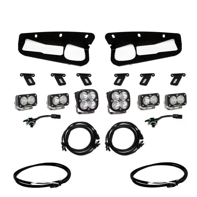 Baja Designs 2021+ Ford Bronco Fog Pocket Kit 21-Up Sportsmen w/Upfitter Baja Designs Fog Lights AXOPROS