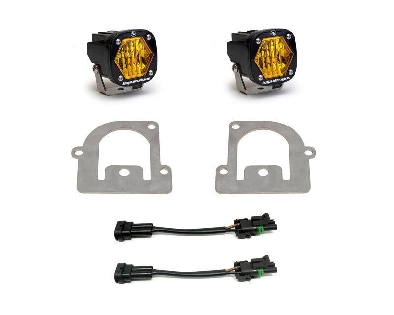 Baja Designs 21+ Ford Bronco Sport S1 WC LED Fog Pocket Light Kit - Amber Baja Designs Fog Lights AXOPROS