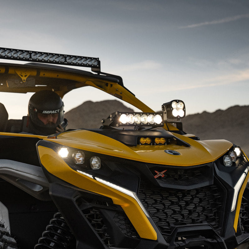 Baja Designs Can-Am Maverick R Clear 10in OnX6+ Shock Tower Kit Baja Designs Light Bars & Cubes AXOPROS