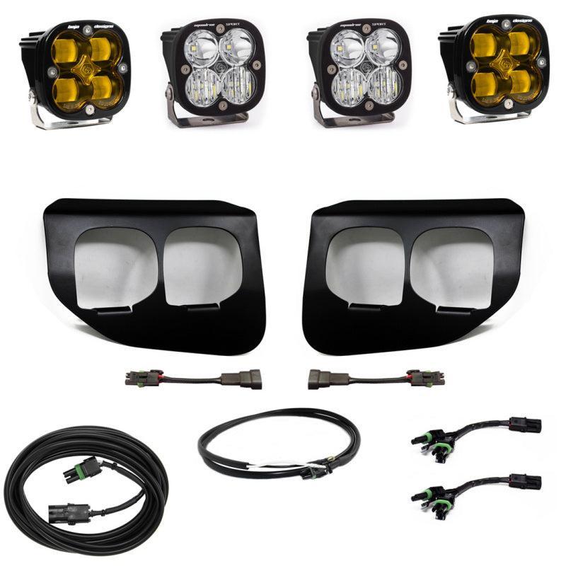 Baja Designs Ford Super Duty (20-On) Fog Lights FPK Amber SAE/Sport DC Baja Designs w/Upfitter Baja Designs Fog Lights AXOPROS