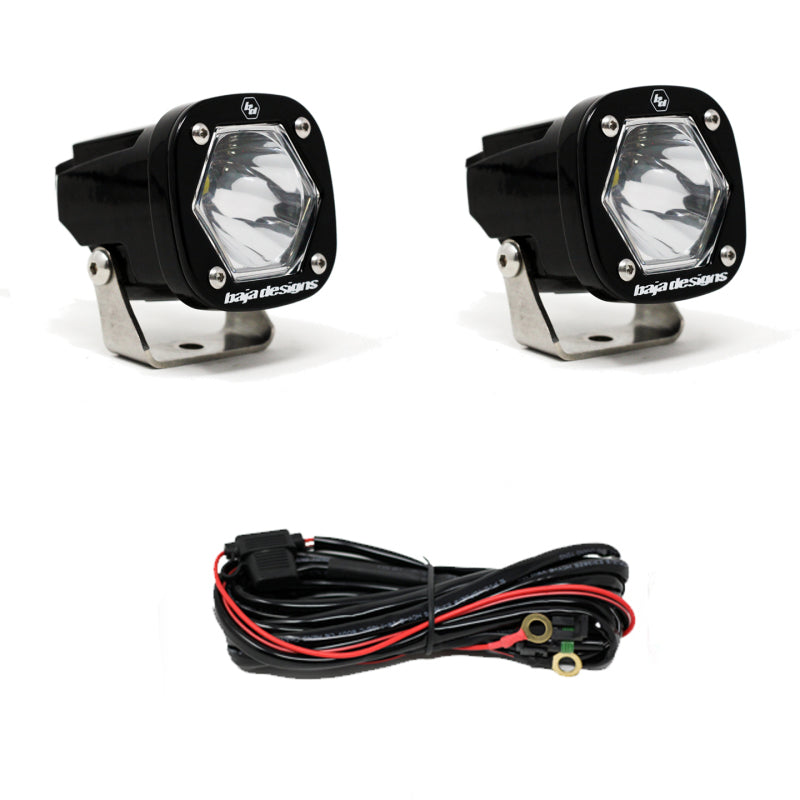 Baja Designs S1 Spot LED Light w/ Mounting Bracket Pair Baja Designs Light Bars & Cubes AXOPROS