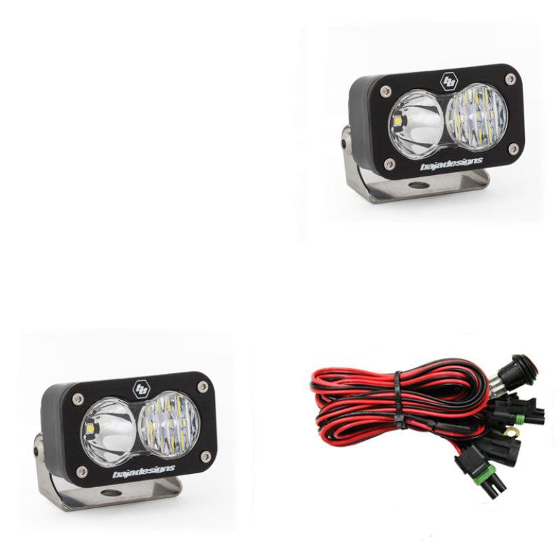 Baja Designs S2 Sport Driving Combo Pattern Pair LED Work Light - Clear Baja Designs Light Bars & Cubes AXOPROS