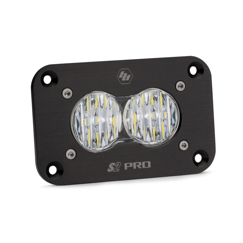 Baja Designs S2 Sport Flush Mount Wide Cornering Pattern LED Work Light - Clear Lens Baja Designs Light Bars & Cubes AXOPROS