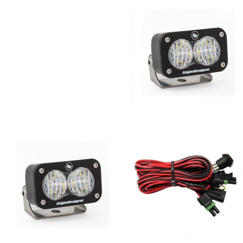 Baja Designs S2 Sport Wide Cornering Pattern Pair LED Work Light - Clear Baja Designs Light Bars & Cubes AXOPROS