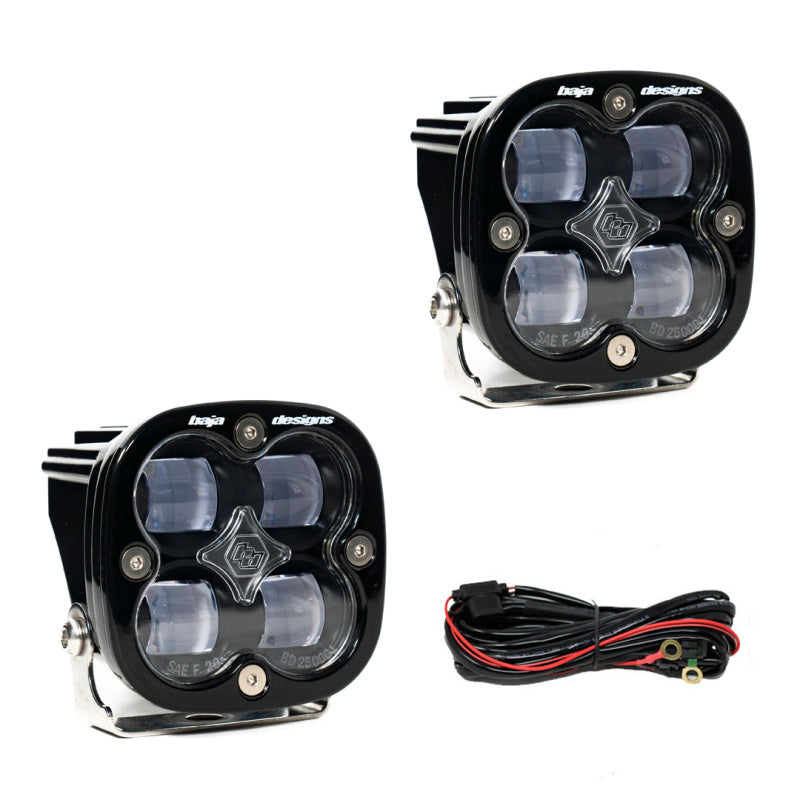 Baja Designs Squadron SAE LED Auxiliary Light Pod Pair - Clear Baja Designs Light Bars & Cubes AXOPROS