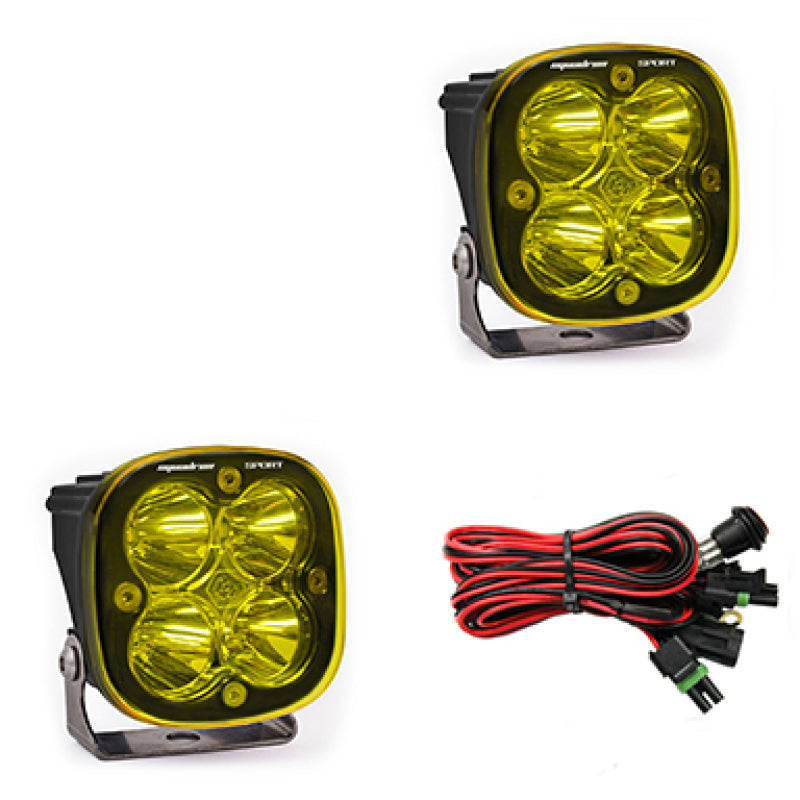 Baja Designs Squadron Sport Work/Scene Pair LED Light Pods - Amber Baja Designs Light Bars & Cubes AXOPROS