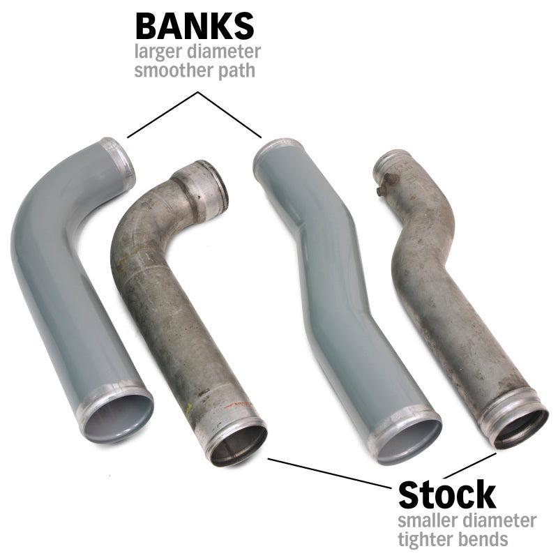 Banks 07-09 Ram 6.7L Diesel Boost Tube System Banks Power Intercooler Ducting AXOPROS