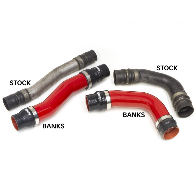 Banks Power 10-12 Ram 6.7L Diesel OEM Replacement Cold Boost Tubes - Red Banks Power Intercooler Ducting  AXOPROS
