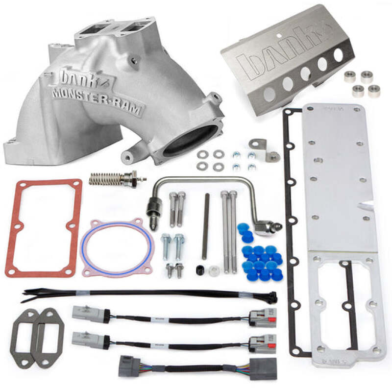 Banks Power 13-18 Ram 6.7L Monster-Ram Intake System Gen-2 w/Fuel Line - Natural w/Heater System Banks Power Short Ram Air Intakes AXOPROS