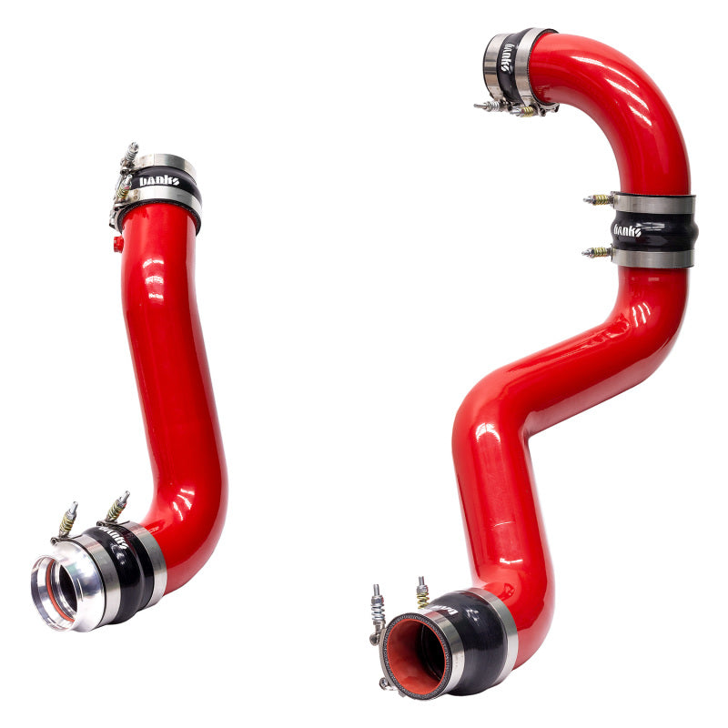 Banks Power 17-19 Chevy/GMC 2500HD/3500HD Diesel 6.6L Boost Tube Upgrade Kit - Red Banks Power Intercooler Ducting AXOPROS