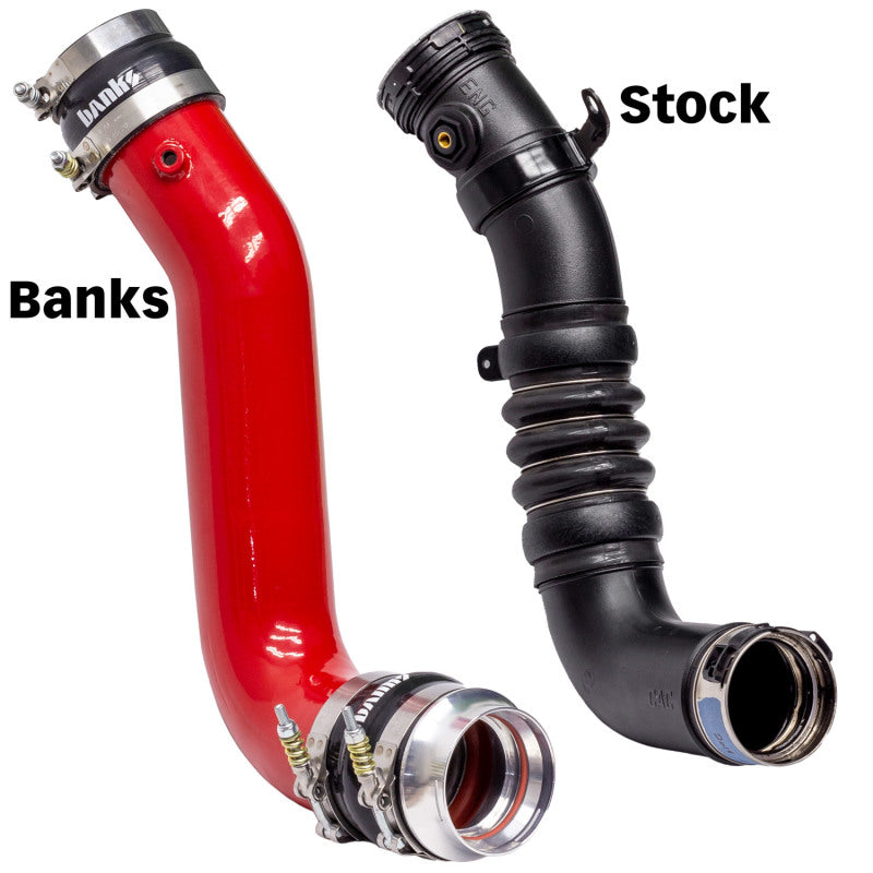 Banks Power 17-19 Chevy/GMC 2500HD/3500HD Diesel 6.6L Boost Tube Upgrade Kit - Red Banks Power Intercooler Ducting AXOPROS