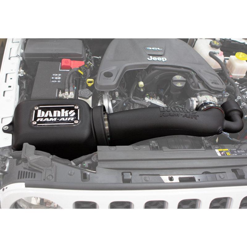 Banks Power 18-20 Jeep 3.6L Wrangler (JL) Ram-Air Intake System - Dry Filter Banks Power Short Ram Air Intakes AXOPROS