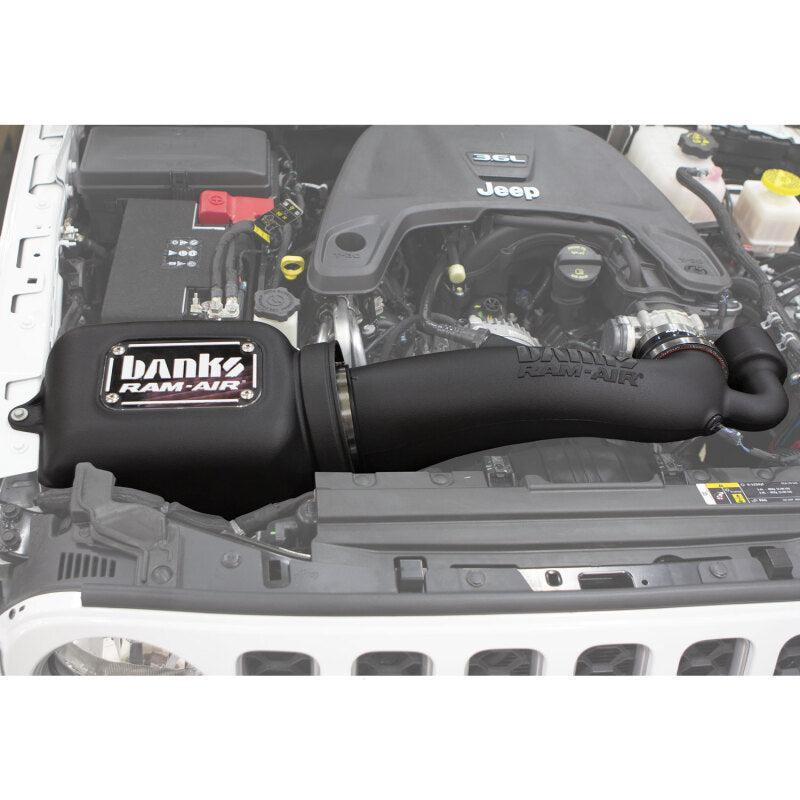Banks Power 18-20 Jeep 3.6L Wrangler (JL) Ram-Air Intake System Banks Power Short Ram Air Intakes AXOPROS