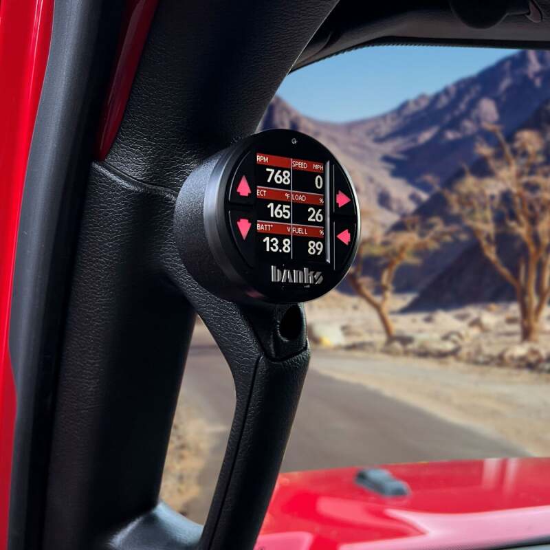 Banks Power 18-23 Jeep Wrangler/Gladiator - iDash Stealth Single Gauge Pod Kit Banks Power Gauge Pods AXOPROS