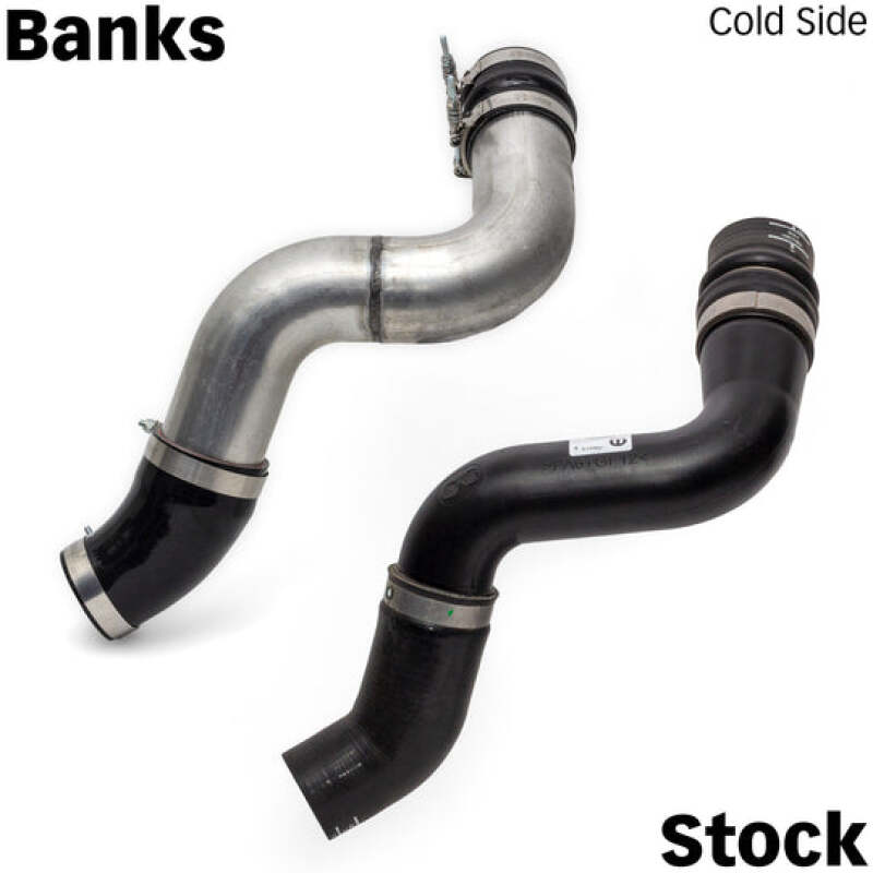 Banks Power 19-21 Ram 2500/3500 6.7L Cummins Boost Tube Upgrade Kit - Red Raw Finish Banks Power Intercooler Ducting AXOPROS