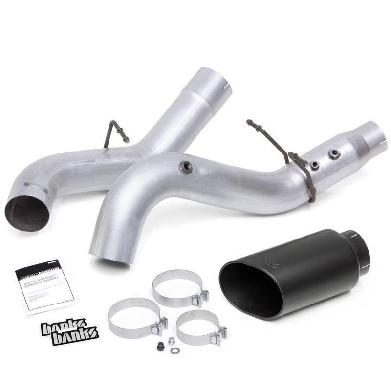 Banks Power 20-21 Chevy/GMC 2500/3500 6.6L Monster Exhaust System - Black Tip Banks Power Catback AXOPROS