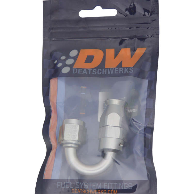 DeatschWerks 6AN Female Swivel 180-Degree Hose End PTFE (Incl. 1 Olive Insert) DeatschWerks Fittings AXOPROS
