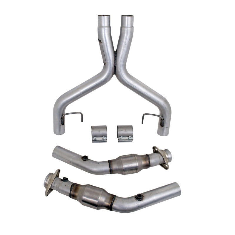 BBK 05-10 Mustang 4.6 GT High Flow X Pipe With Catalytic Converters - 2-3/4 BBK Catback AXOPROS