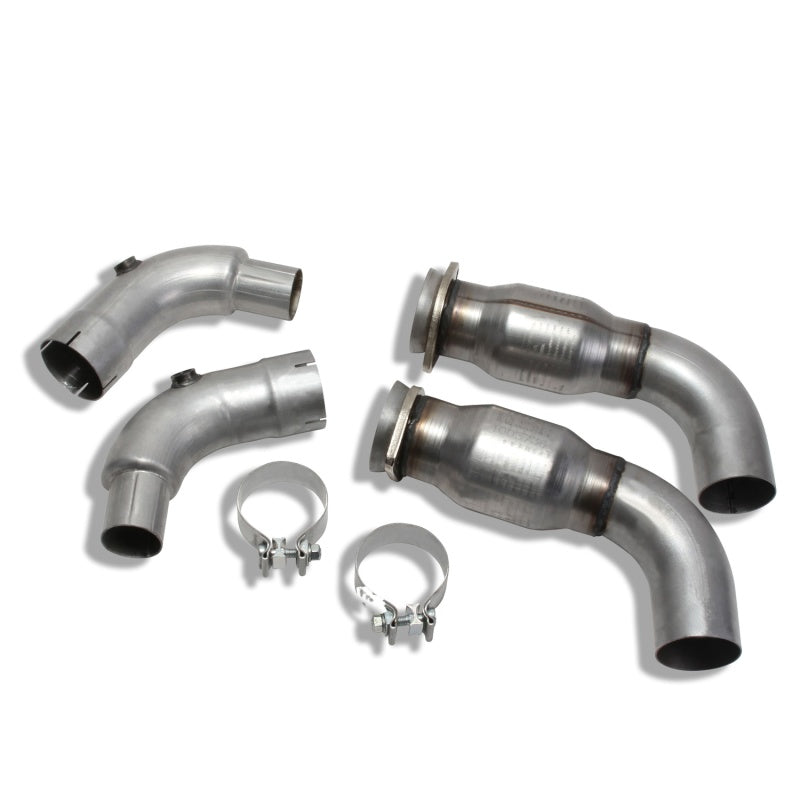 BBK 05-20 Dodge Challenger/Charger 6.1/6.2/6.4L Hemi 3in Catted High Flow Mid Pipe BBK Connecting Pipes AXOPROS