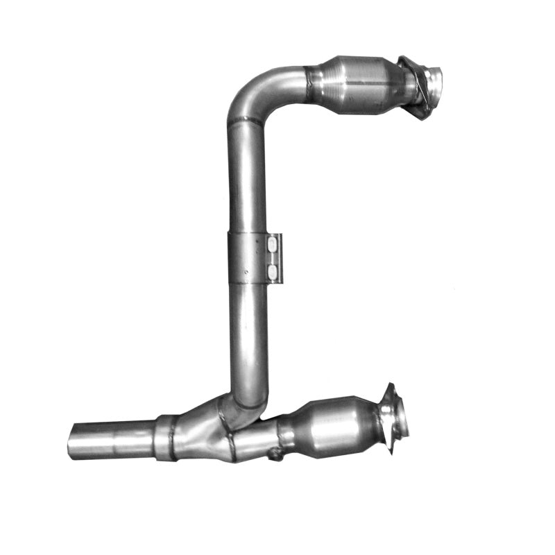 BBK 07-11 Jeep 3.8 V6 Long Tube Exhaust Headers And Y Pipe And Converters - 1-5/8 Silver Ceramic BBK Headers & Manifolds AXOPROS
