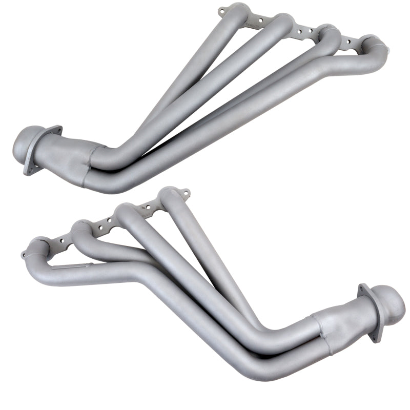 BBK 10-15 Camaro LS3 L99 Long Tube Exhaust Headers With Converters - 1-3/4 Chrome BBK Headers & Manifolds AXOPROS