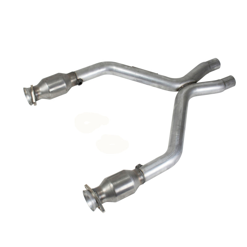BBK 11-14 Mustang 3.7 V6 Short Mid X Pipe With Catalytic Converters 2-1/2 For BBK Long Tube Headers BBK X Pipes  AXOPROS