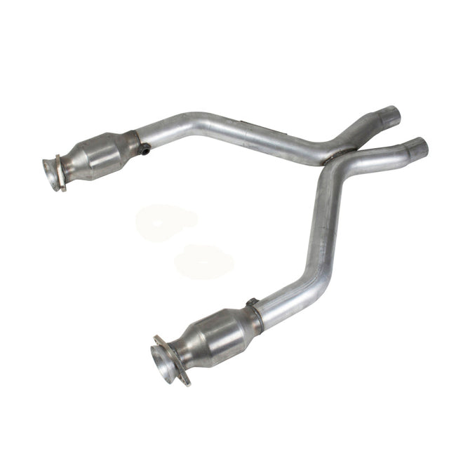 BBK 11-14 Mustang 3.7 V6 Short Mid X Pipe With Catalytic Converters 2-1/2 For BBK Long Tube Headers BBK X Pipes  AXOPROS