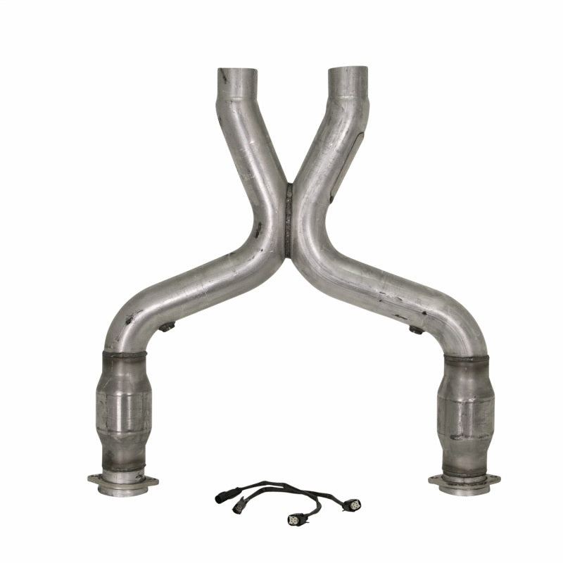 BBK 11-14 Mustang 5.0 Short Mid X Pipe With Catalytic Converters 3.0 For BBK Long Tube Headers BBK X Pipes  AXOPROS