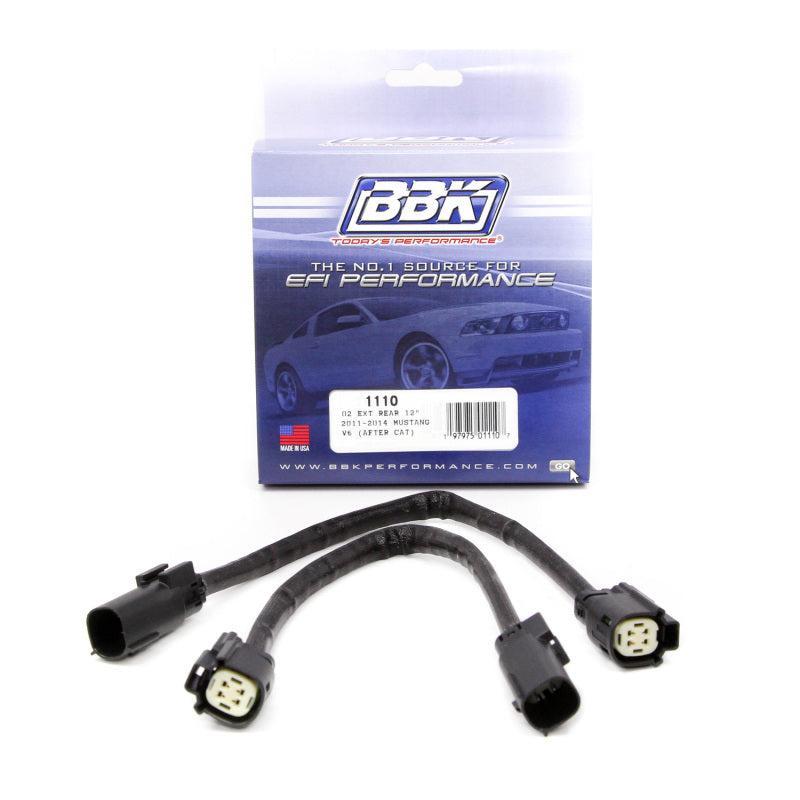 BBK 11-14 Mustang V6 GT Rear O2 Sensor Wire Harness Extensions 12 (pair) BBK Gauge Components  AXOPROS
