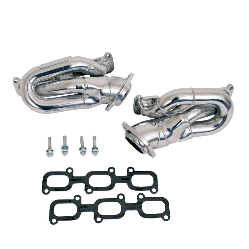 BBK 11-15 Ford Mustang 3.7L Shorty Tuned Length Headers - 1-5/8 Silver Ceramic (CARB EO 11-14 Only) BBK Headers & Manifolds AXOPROS