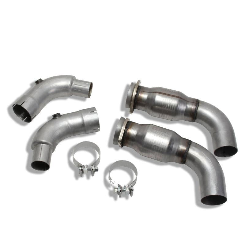 BBK 15-20 Ford Mustang GT 3in Short Mid Pipe Kit w/Cats (Use LT Header 1633/16330/1856/18560) BBK Connecting Pipes AXOPROS