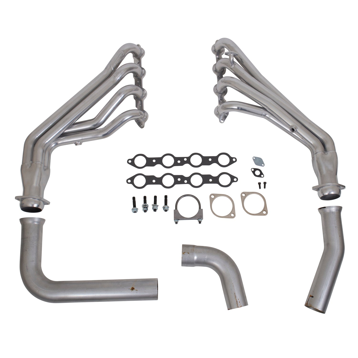 BBK 1999-2002 GM FULL SIZE TRUCK LONG TUBE EXHAUST HEADERS & Y PIPE (CERAMIC) BBK Performance Parts Exhaust Header  AXOPROS