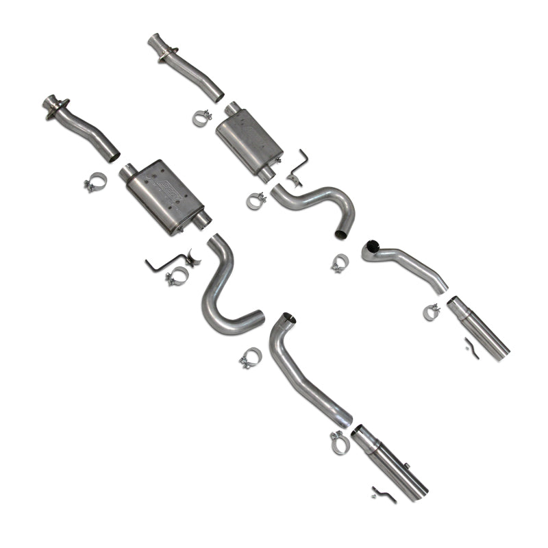 BBK 86-04 Mustang Cat Back Kit Varitune Mufflers Stainless Steel Tips BBK Catback AXOPROS