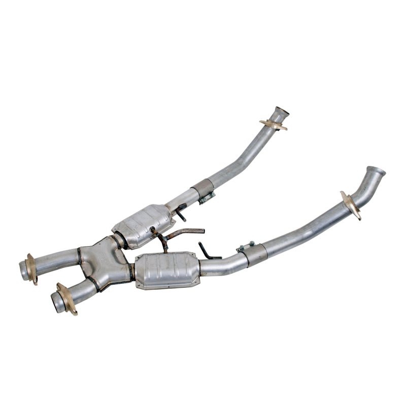 BBK 86-93 Mustang 5.0 High Flow X Pipe With Catalytic Converters - 2-1/2 BBK Catback AXOPROS